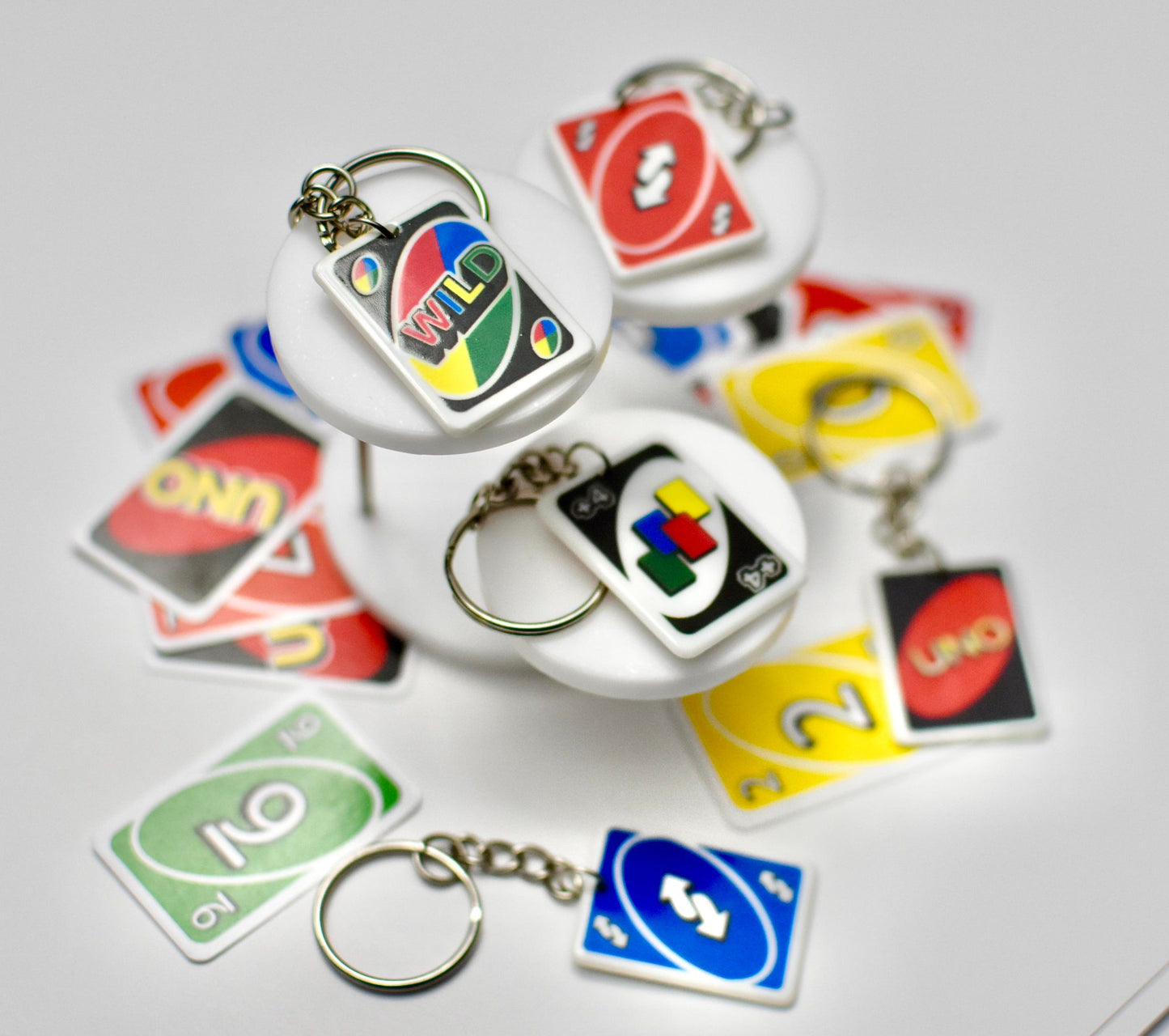 Uno Card Keychain