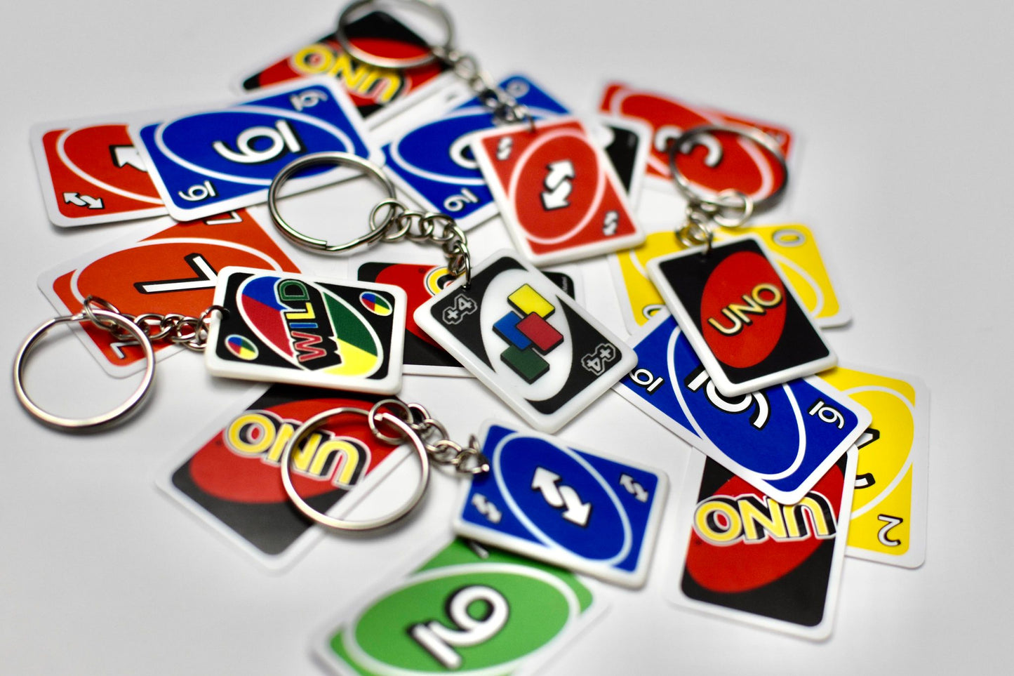 Uno Card Keychain