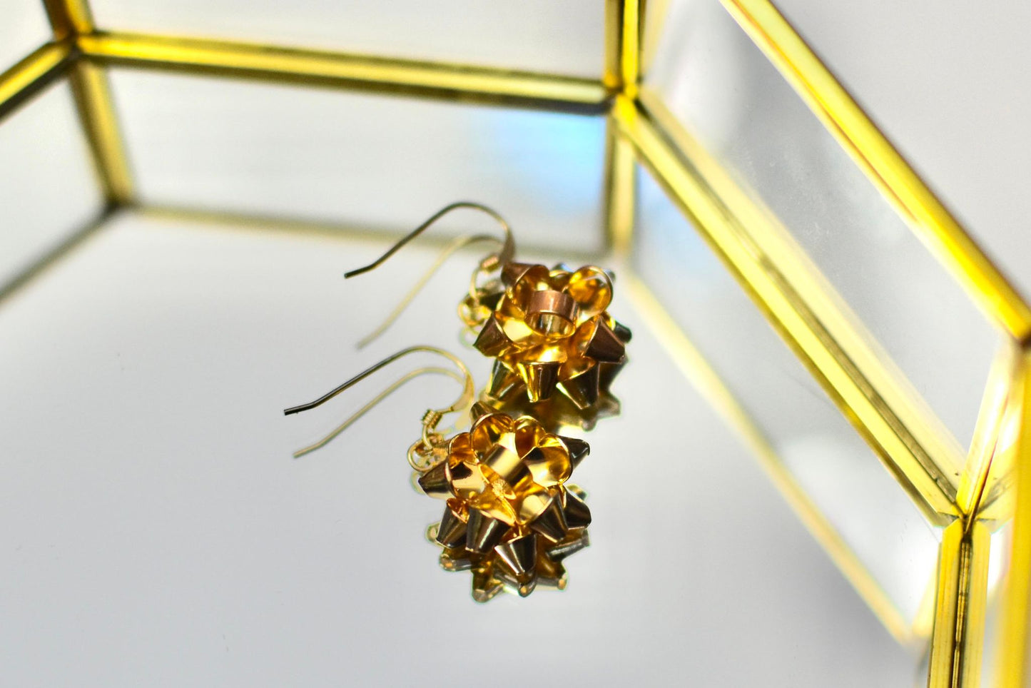 Christmas Bow Earrings | Sterling silver or 14k Gold Filled