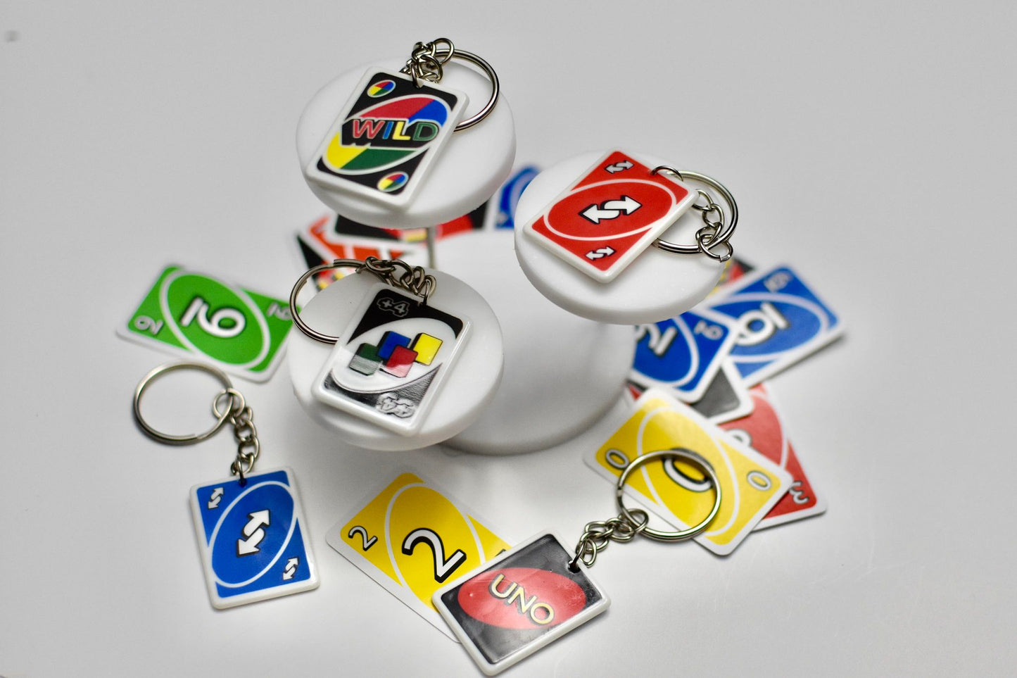 Uno Card Keychain