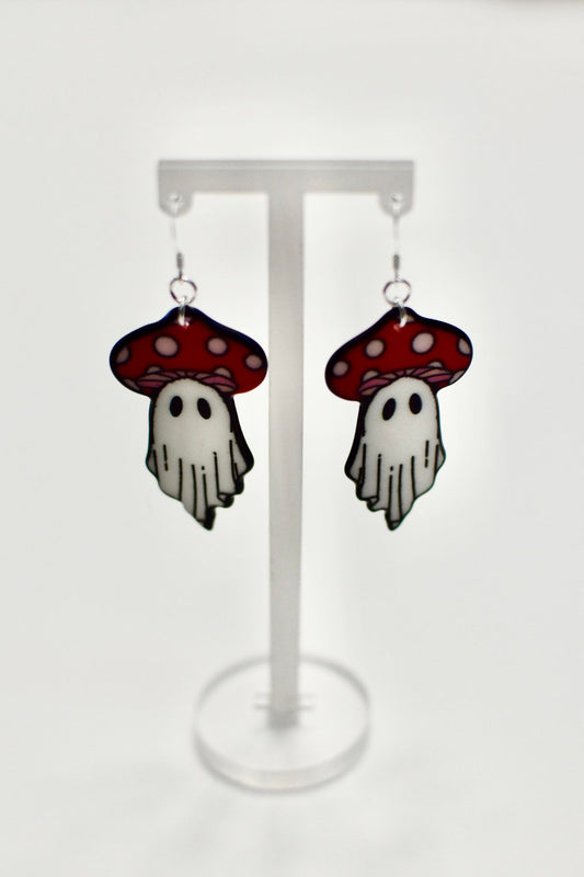 Mushroom Ghost Earrings