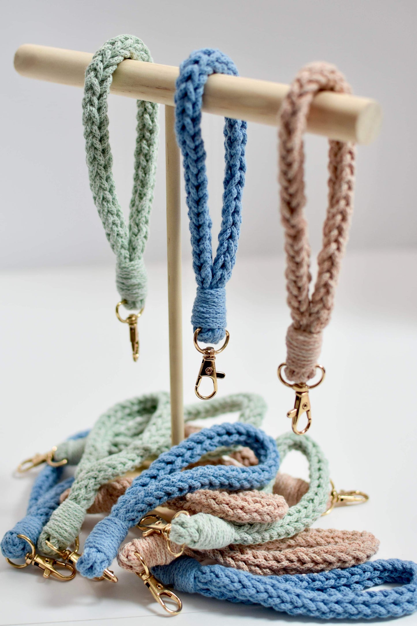 Hand-Crocheted Wristlet Keychain