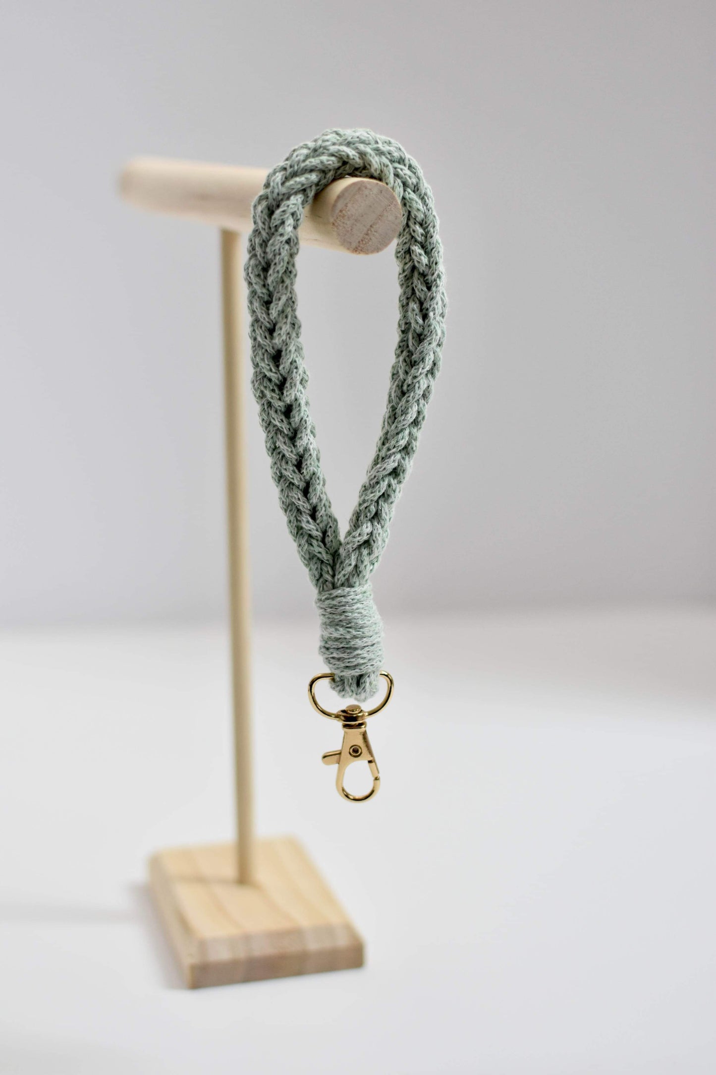 Hand-Crocheted Wristlet Keychain