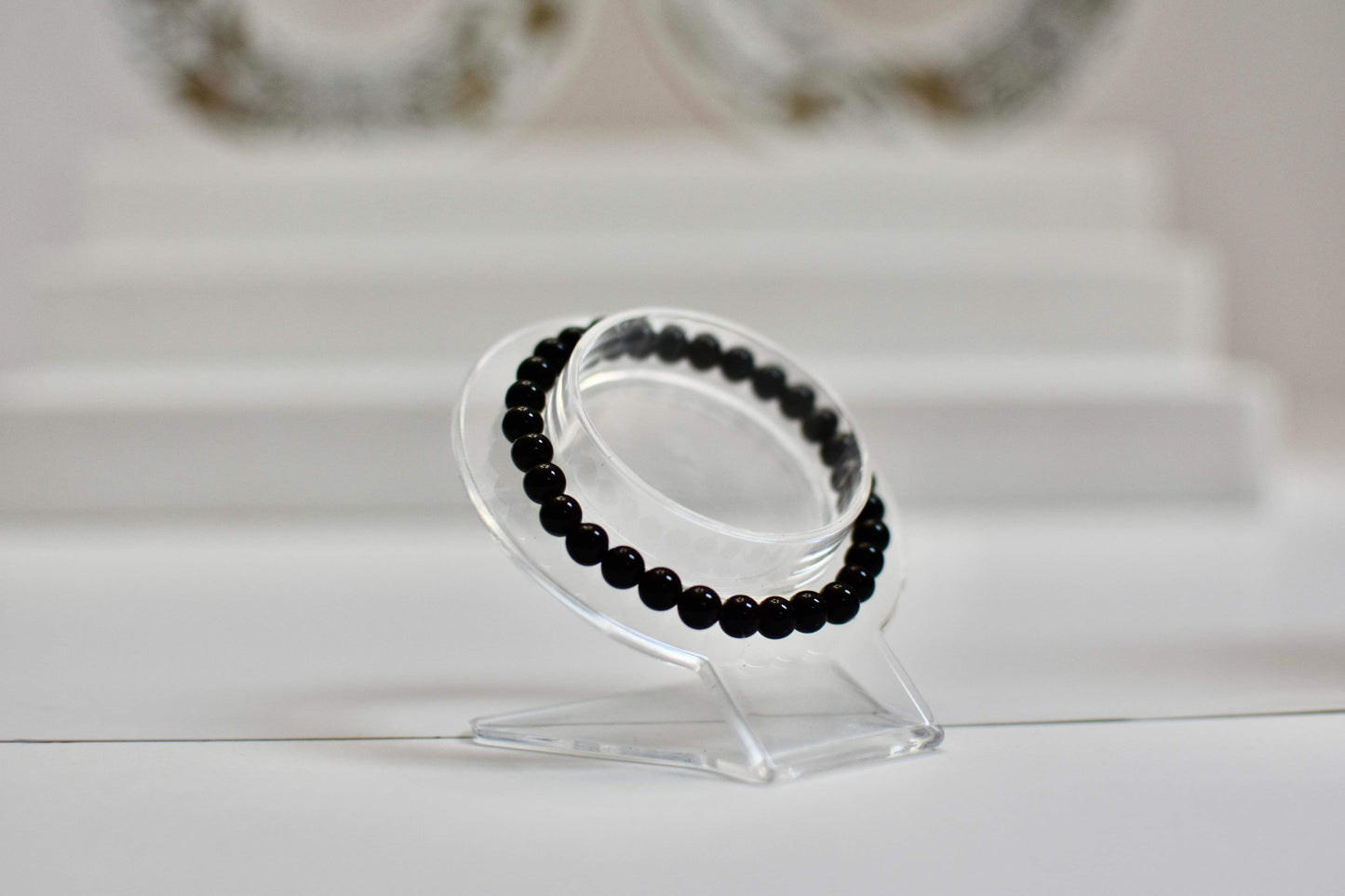 6mm Obsidian Bracelet