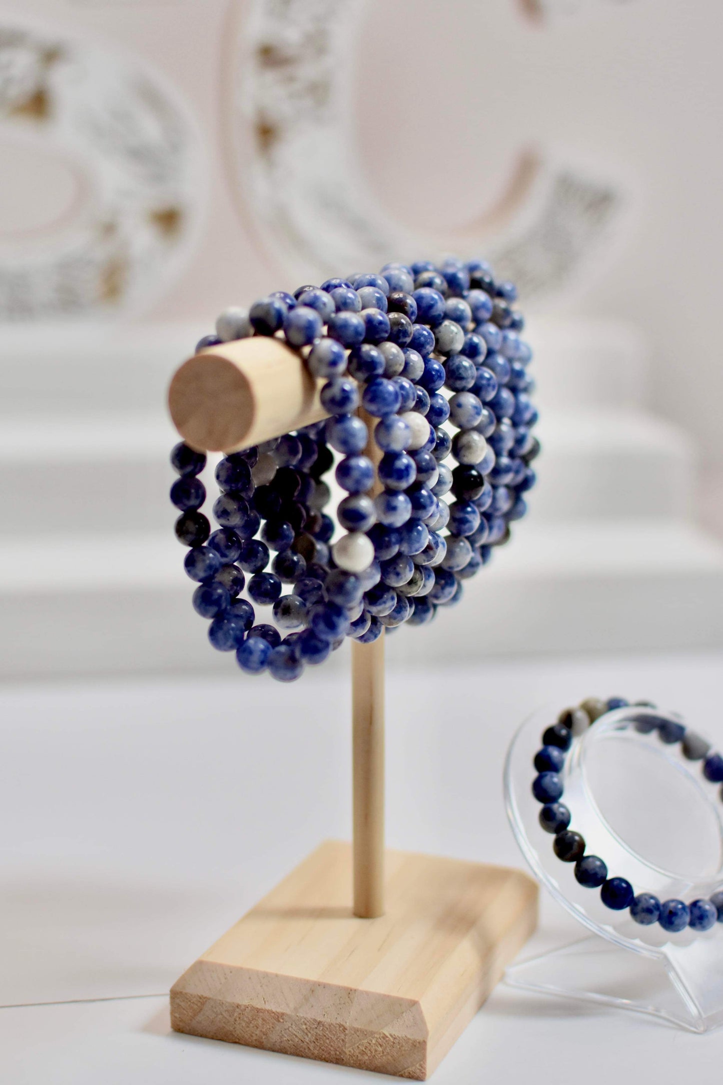 8mm Sodalite Bead Bracelet