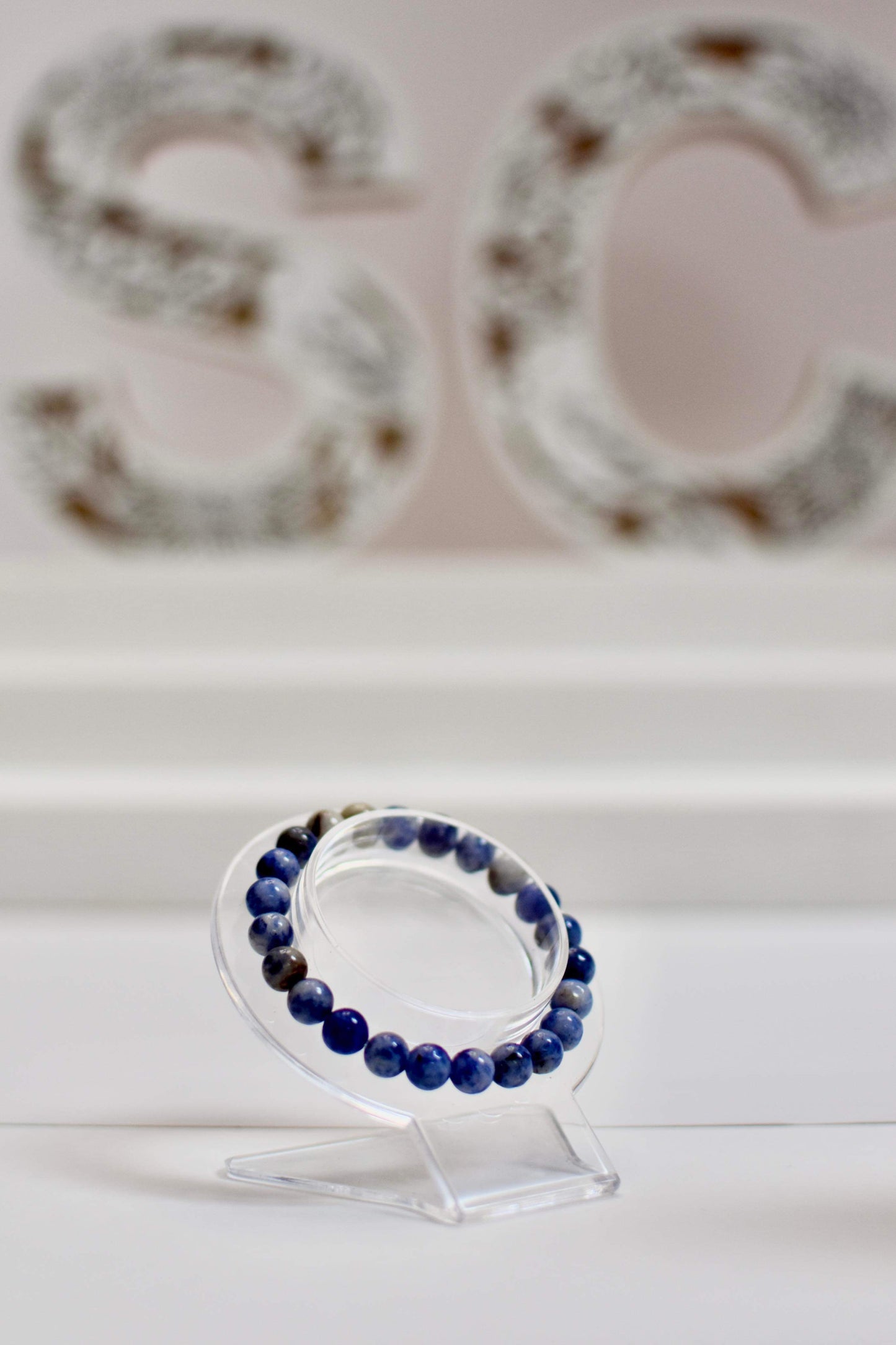 8mm Sodalite Bead Bracelet